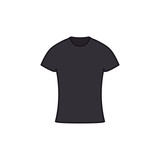 Black shirt icon. T-shirt symbol modern, simple, vector, icon for website design, mobile app, ui. Vector Illustration