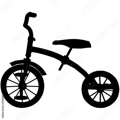 Old Tricycle vector