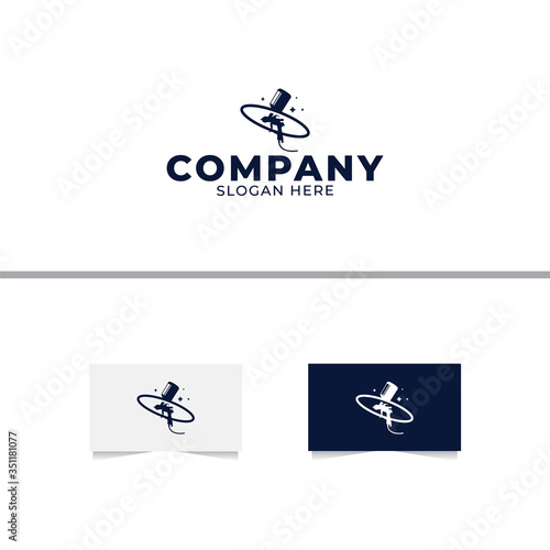 Free Download Painting Planet Logo Design Vector Template - GFXLoad