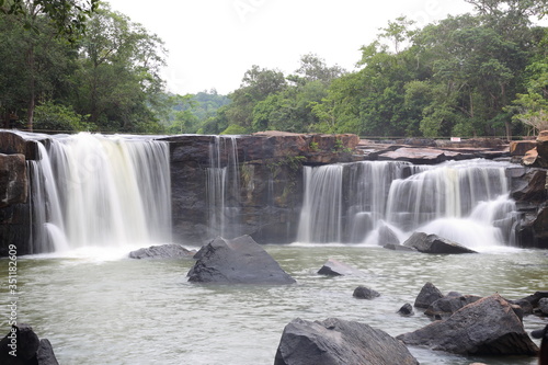 Tat Ton Waterfall at Tat Ton National Park in Chaiyaphum  Thailand 