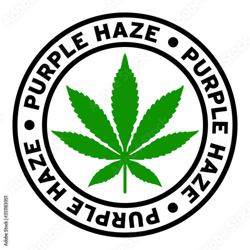 Round Purple Haze Marijuana Strain Clipart