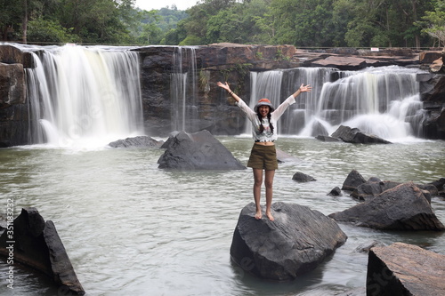 Tat Ton Waterfall at Tat Ton National Park in Chaiyaphum  Thailand 