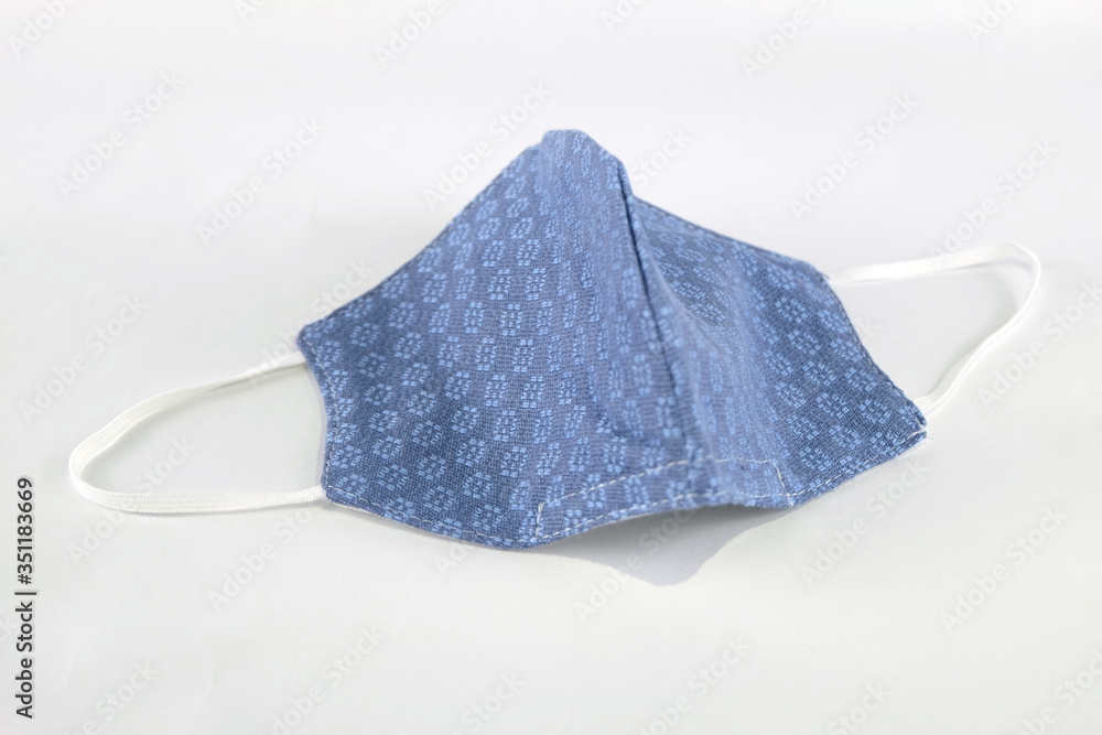 Health mask on a white background during the outbreak of the Covid 19 virus. Health mask on a white background during the outbreak of the Covid 19 virus.
