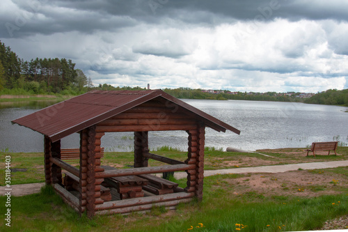 Lake Meadow, city Gorodok, Vitebsk region, Belarus © Alena