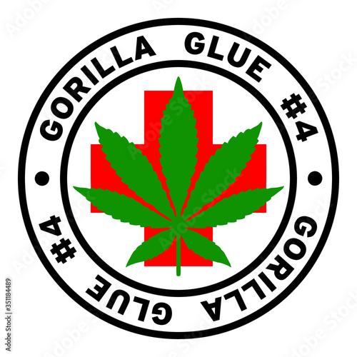Round Gorilla Glue #4 Medical Marijuana Strain Clipart