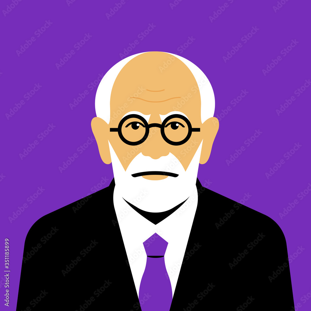 Professor. Elderly scientist: white hair, beard, suit, eyeglasses. Portrait, avatar, face. Vector illustration. Professor. Elderly scientist: white hair, beard, suit, eyeglasses. Portrait, avatar, face. Vector illustration.
