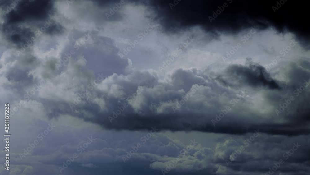 Timelapse of dramatic dark clouds Timelapse of dramatic dark clouds