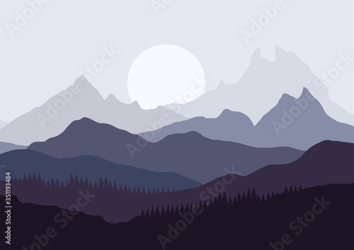 mountains landscape