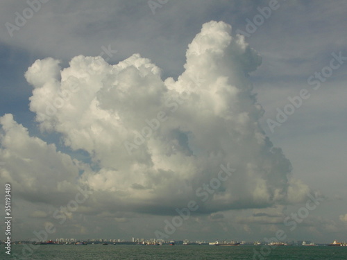 picturesque clouds over the sea Bay © Лина Полина