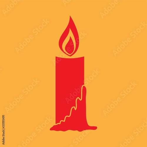 A candle illustration.