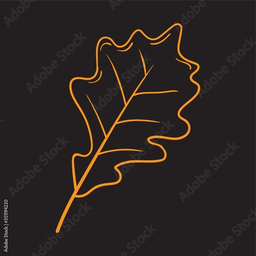 A fallen leaf illustration.