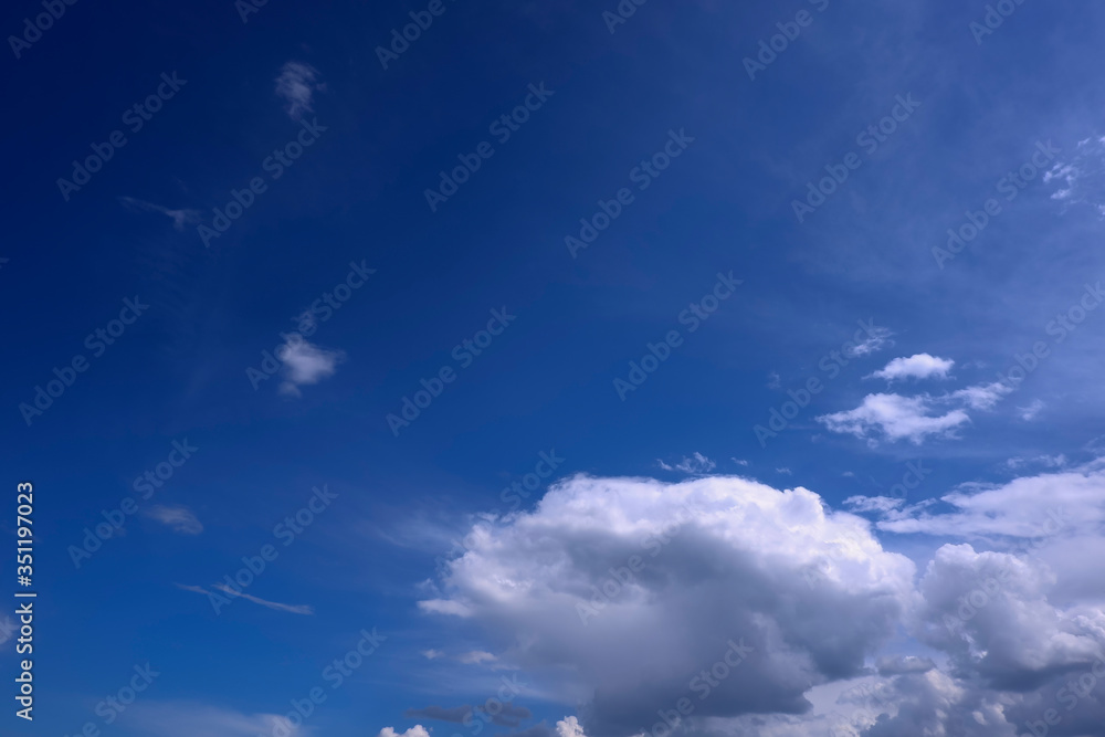 Fabulous and fascinating clouds in the blue sky on a bright Sunny day Fabulous and fascinating clouds in the blue sky on a bright Sunny day