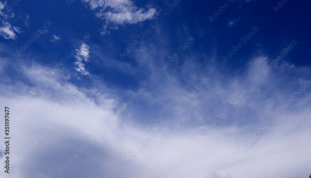 Exciting unusual clouds on a bright Sunny day in a blue sky Exciting unusual clouds on a bright Sunny day in a blue sky