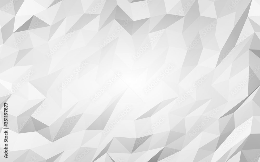 White abstract background. Lowpoly backdrop. Crumpled paper. 3D illustration White abstract background. Lowpoly backdrop. Crumpled paper. 3D illustration