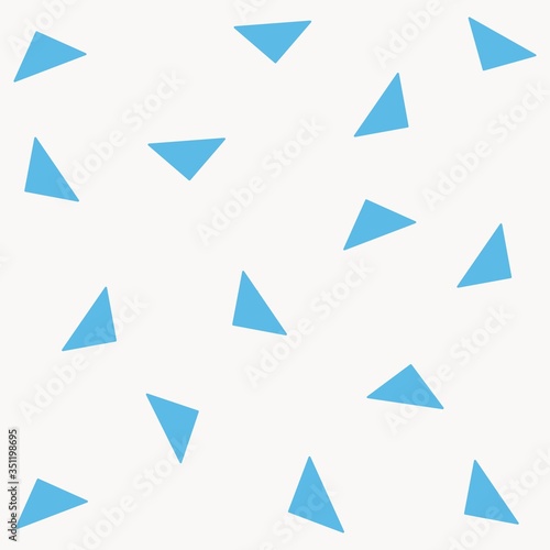 Multicolor triangles design on white background illustration