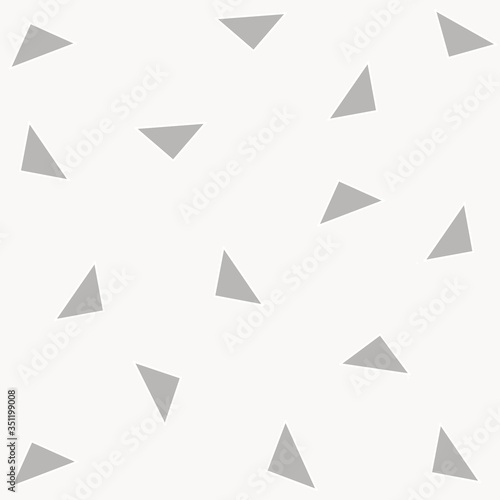 Multicolor triangles design on white background illustration