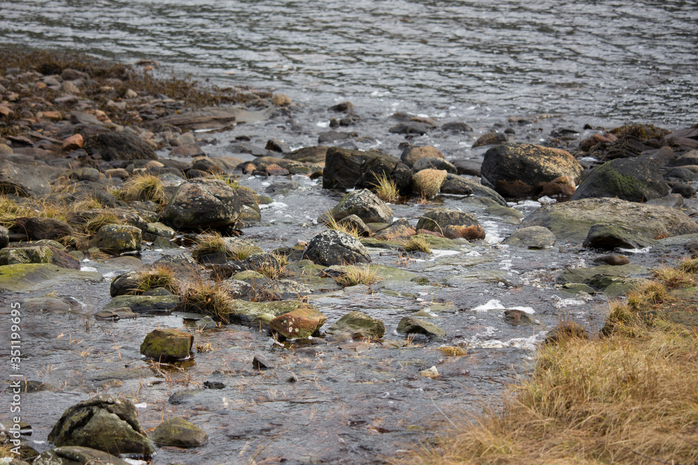 Obraz premium rocks in a creek