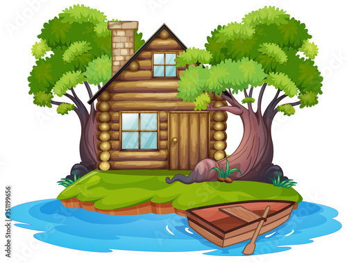 Cabin on the island