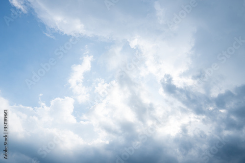 blue sky with cloud in sunshine day.