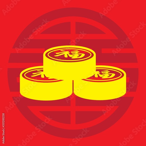 An almond biscuits illustration.