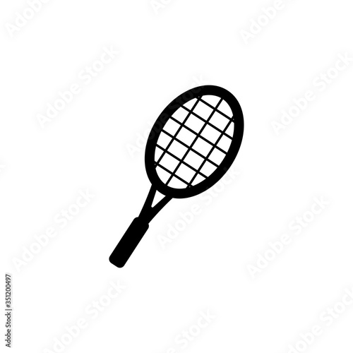 Tennis racket icon. Design template vector