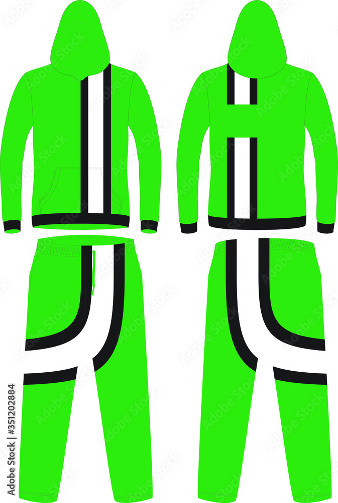 Custom Long Sleeve Hoodie Design and template Green