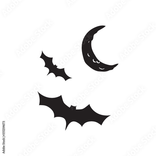 Bats flying at night