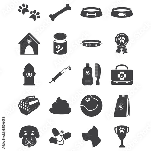 Set of dog icons