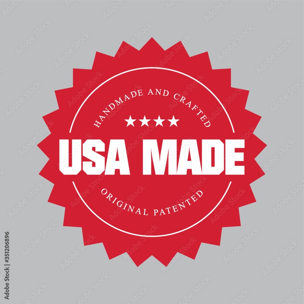 Obraz premium Made in usa label