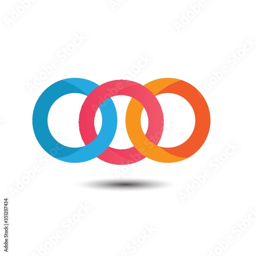 A circles icon illustration.