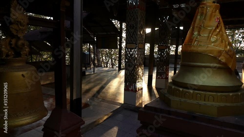 Su Taung Pyae Pagoda in Mandalay, Myanmar, slow motion photo