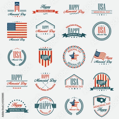 Memorial day labels