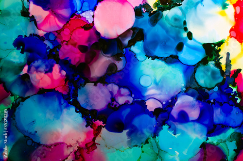 Colorful Alcohol Ink Painting  © Marie