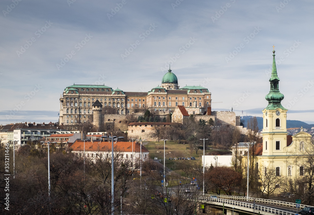 Buda Castle is the historical castle and palace complex of the Hungarian kings in Budapest