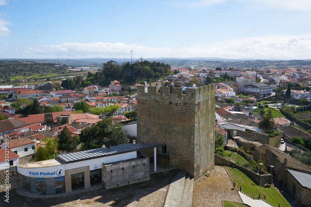 Pinhel castle view in Portugal