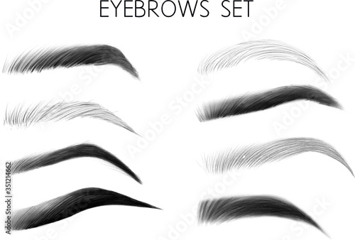 set of eyebrows