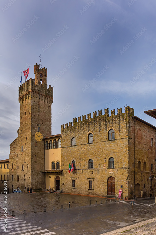 Obraz premium Arezzo, Rathaus