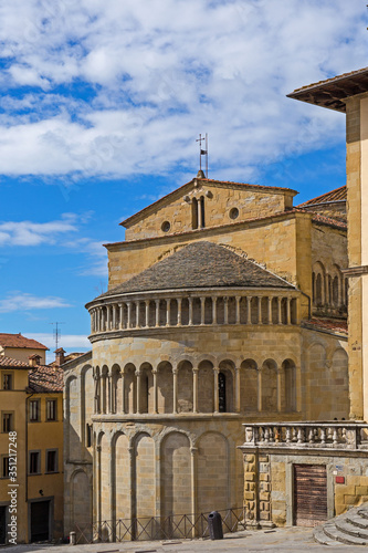Arezzo, Piazza Grande mit Santa Maria della Pieve