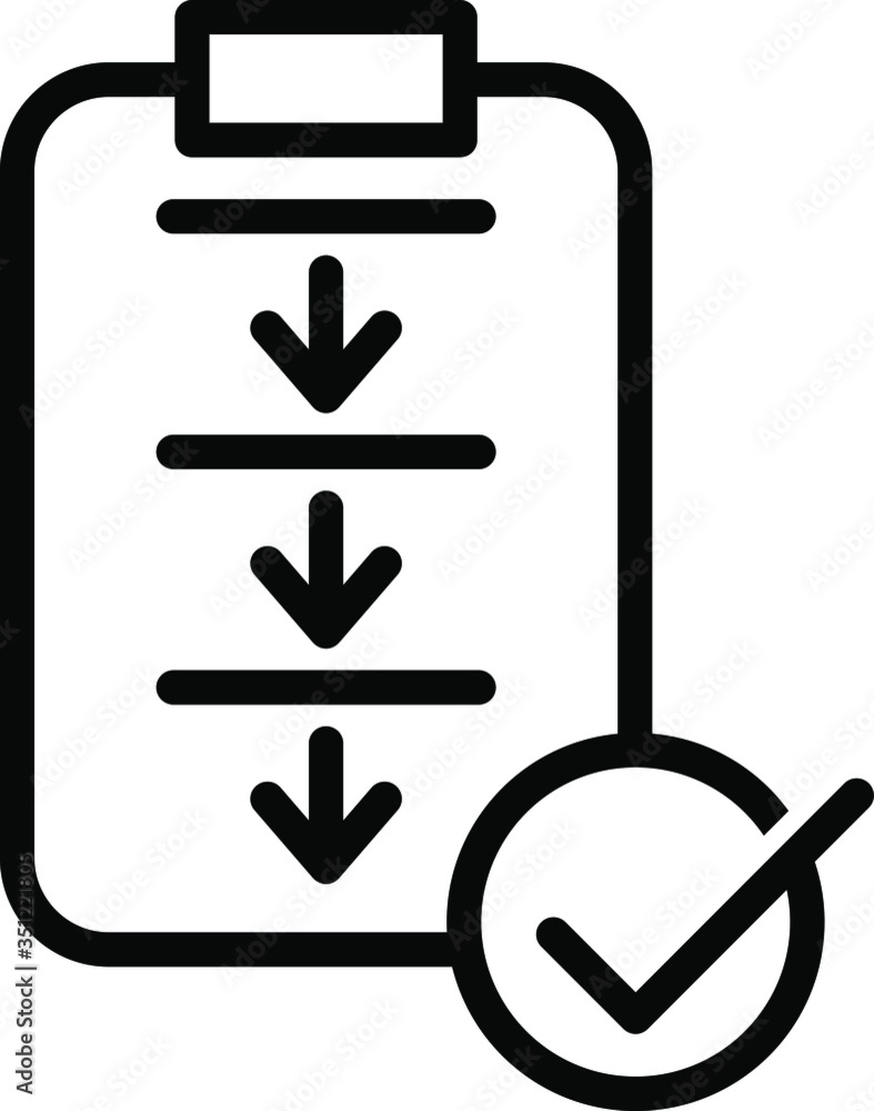 Procedure icon Stock Vector | Adobe Stock