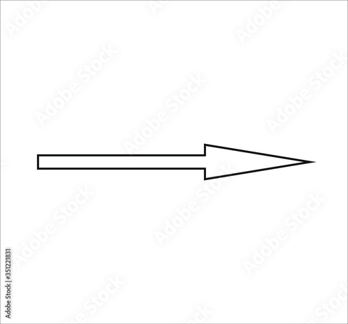 arrow icon. illustration for web and mobile design.