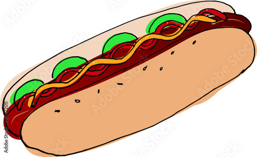 Vector Hot-Dog illustration