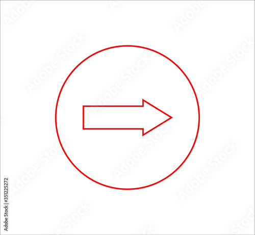 arrow icon. illustration for web and mobile design.