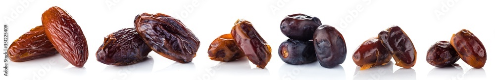 Obraz premium Dates on a white background