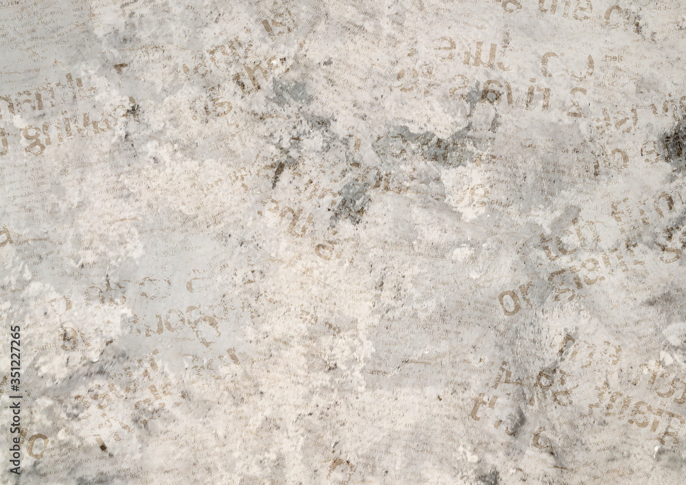 Fototapeta premium Old vintage grunge newspaper paper texture background.