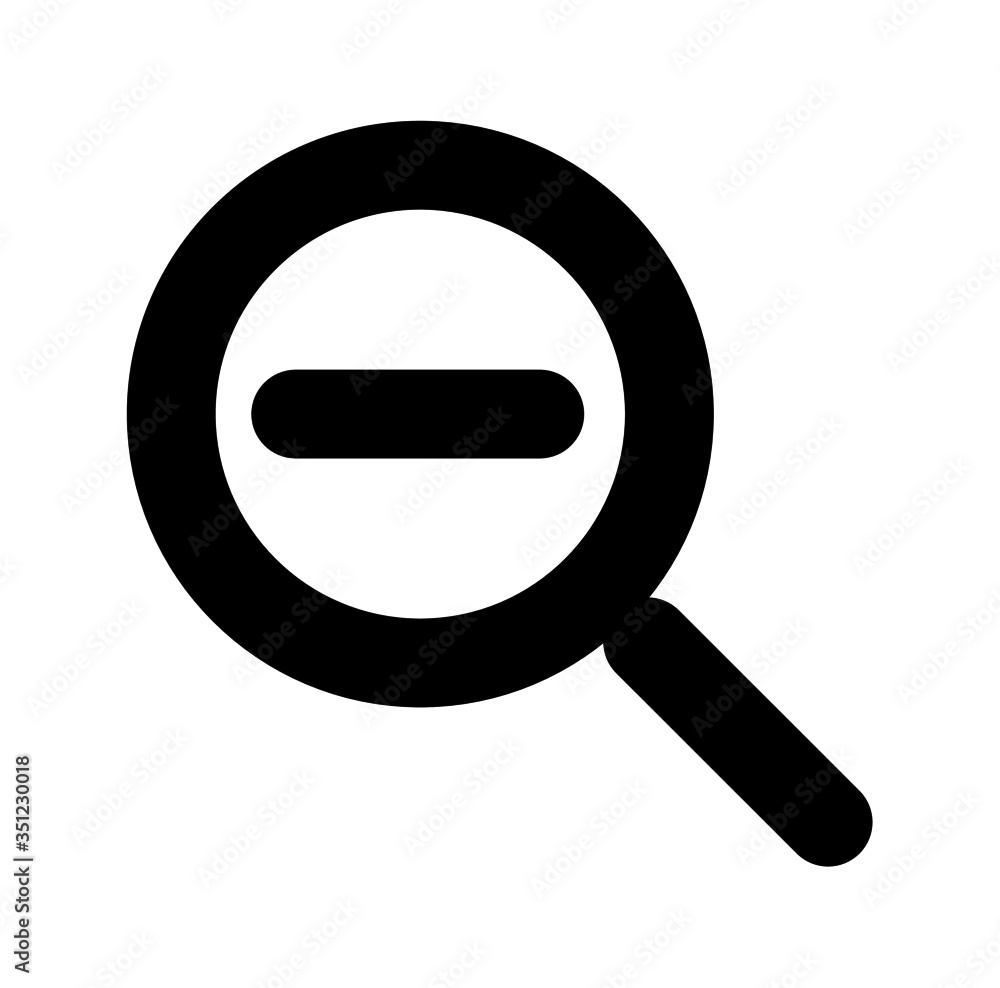 Zoom out icon vector for web and app Zoom out icon vector for web and app