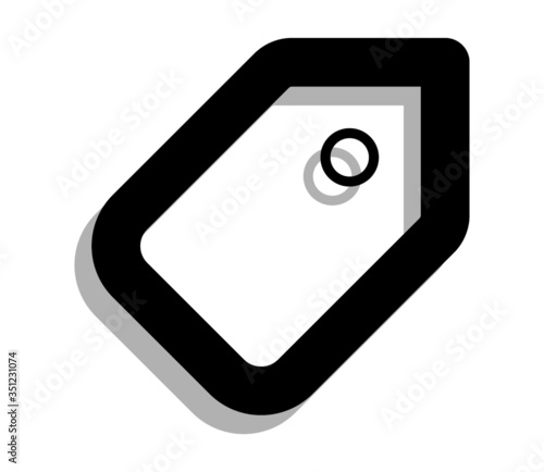 Tag Line icon vector for web and app