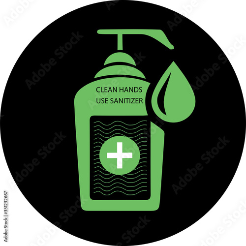 Hand Sanitizer vector logo