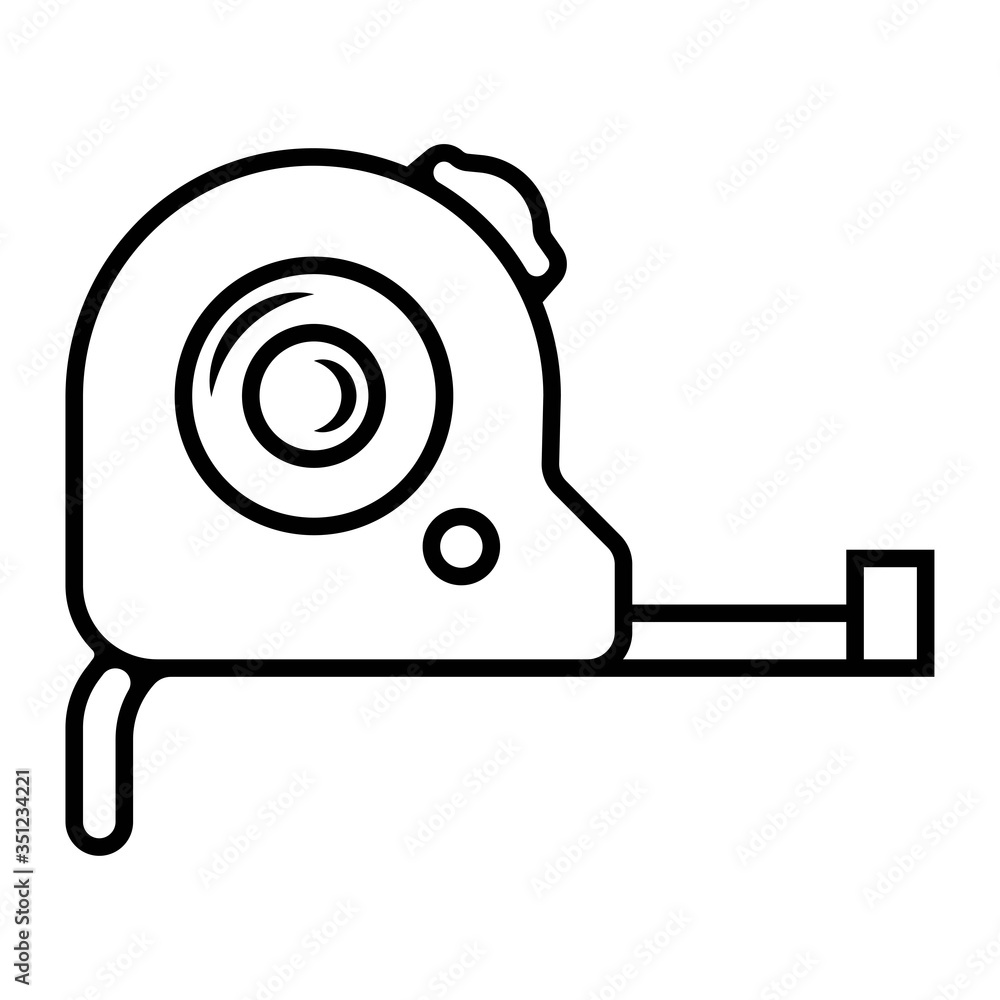 Measuring tape icon vector illustration Measuring tape icon vector illustration