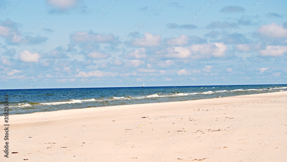 Baltic Sea. Polish beach in Łeba