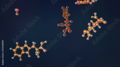 Free Radical Moleculas Colliding, Oxidants